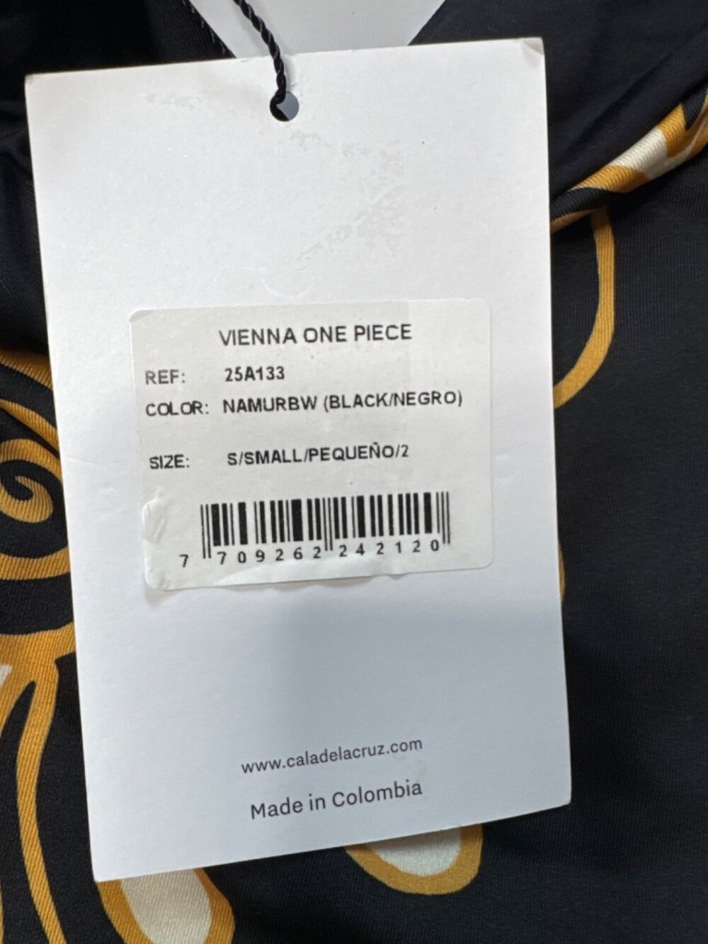 NWT Cala de la Cruz Vienna One Piece Swimsuit Black Size Small - Picture 9 of 9